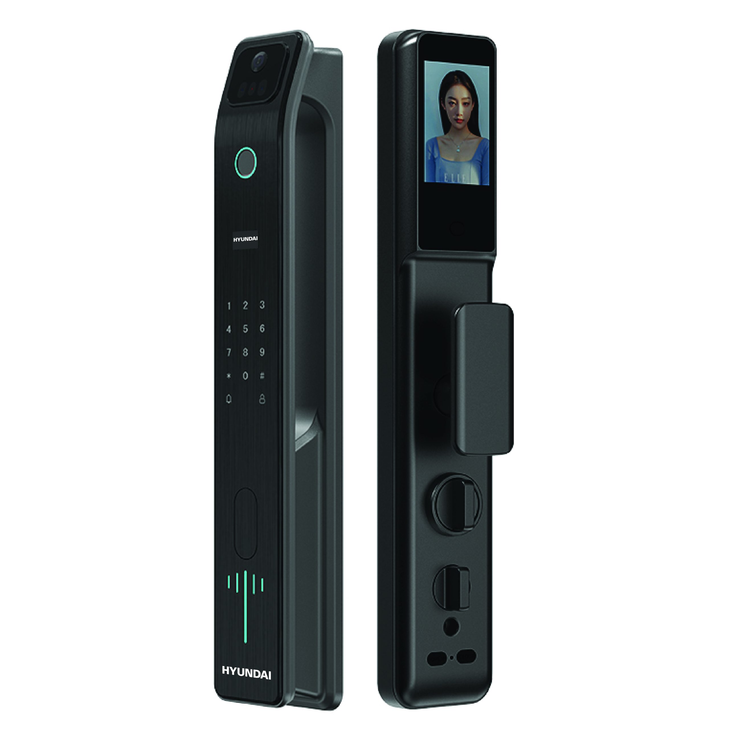 KHÓA CỬA ĐIỆN TỬ HYUNDAI HY-SLA808F BLACK